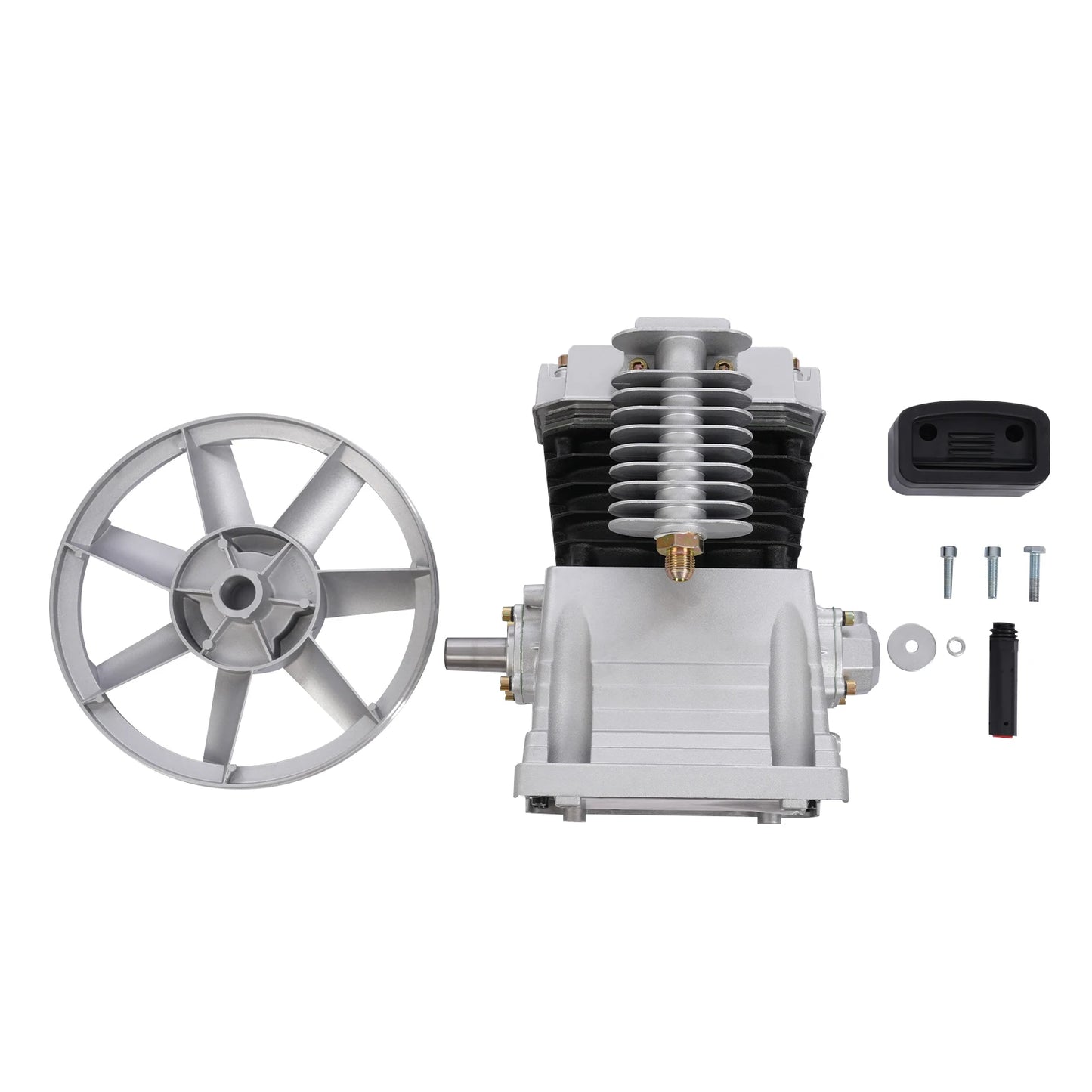 2200w Single Stage Twin Cylinder Air Compressor Pump Head