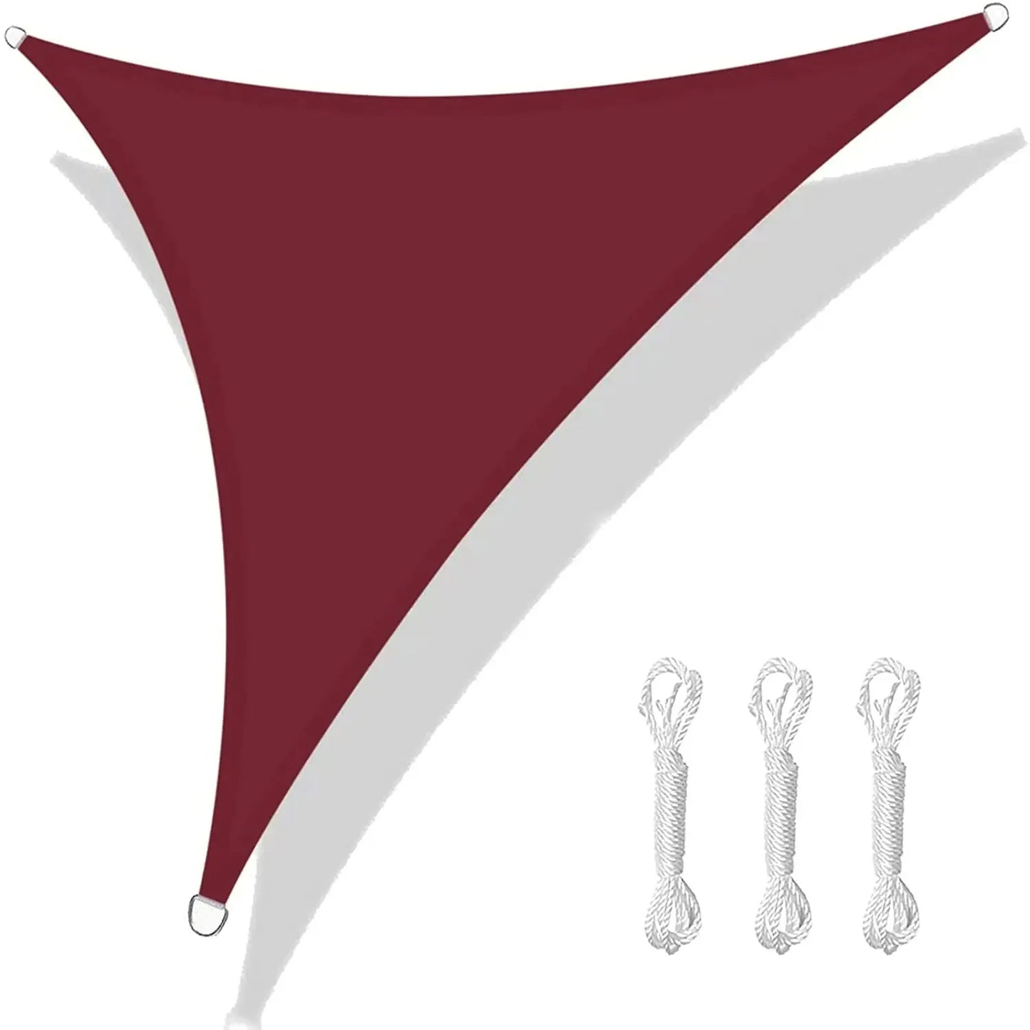5/3.6/3/2M Triangle Shade Sail Waterproof Sunshade Sail Canopy 98%UV Block Awning with Free Rope for Garden Patio Pergola Gazebo