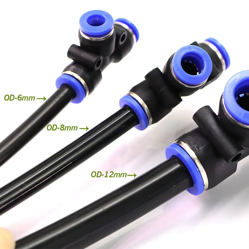 10-50m OD-6/8/12mm Garden Black PE Hose Pressure-Proof Watering Pipe 1/4" 3/8" Lawn Orchard Agriculture Irrigation Tube System