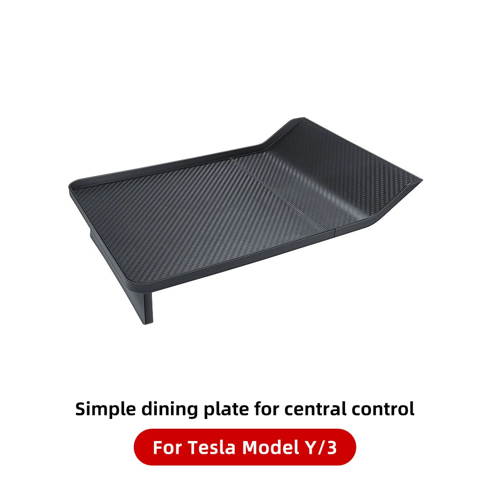 YZ For Tesla Model 3 Y 2021-2025 Dining Tray Central Control Plate Board Center Console Drink Fast Food Table Holder Accessorie