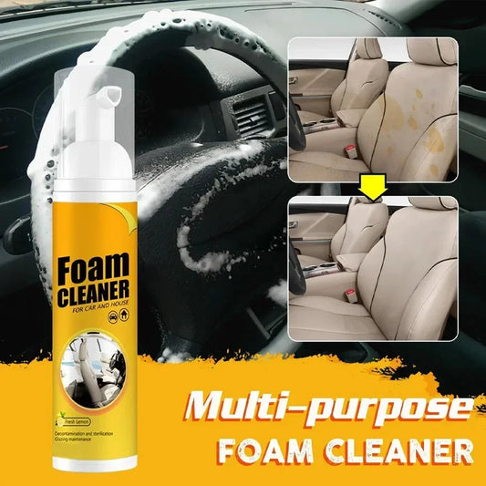 Multi-Purpose Foam Cleaner Spray | Automotive & Home Interior Cleaning Agent