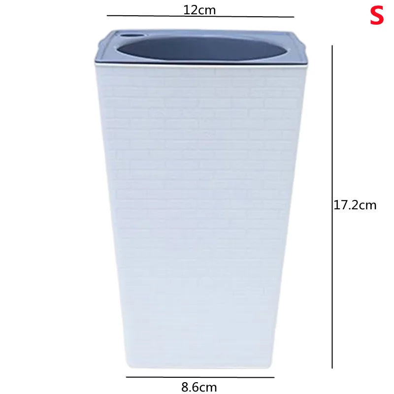 Self Watering Planter Handmade Self Watering Plant Flower Pot With Water Container Modern Flowerpot Plastic Planter Garden Decor