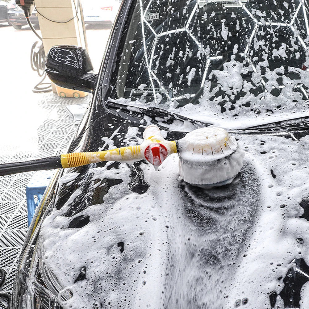 High Pressure Washer Long Handle Spray Foam Rotating Brush 360 Degree