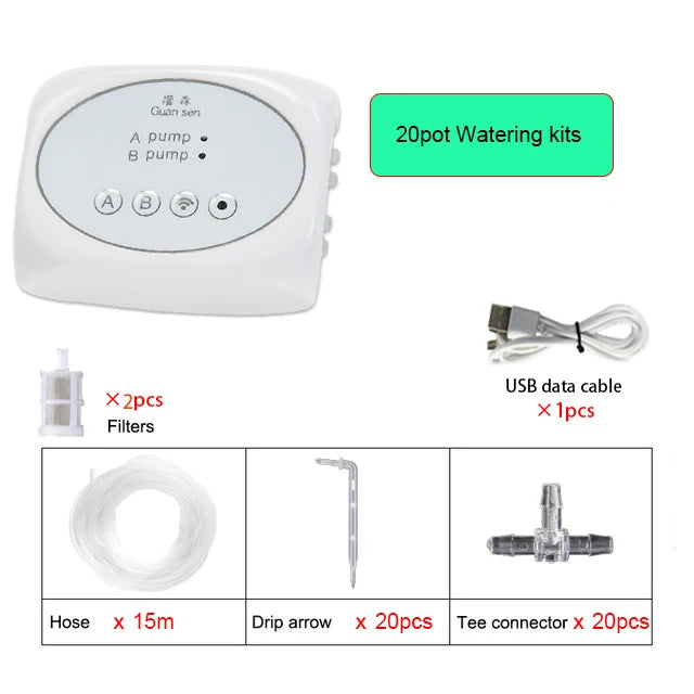 WiFi Smart Garden Irrigation Controller Plant Automatic Drip Irrigation System Kit Mobile Phone Control Watering Timer Device