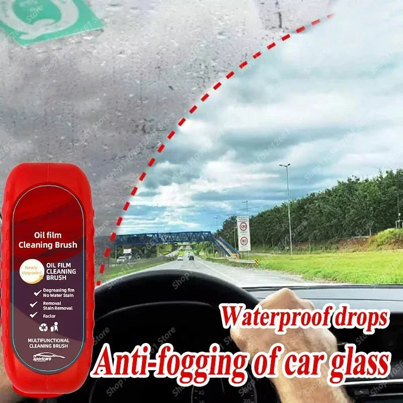 Car Glass Coating & Oil Film Remover Kit | Anti-Fog & Rain-Proof Window Cleaner