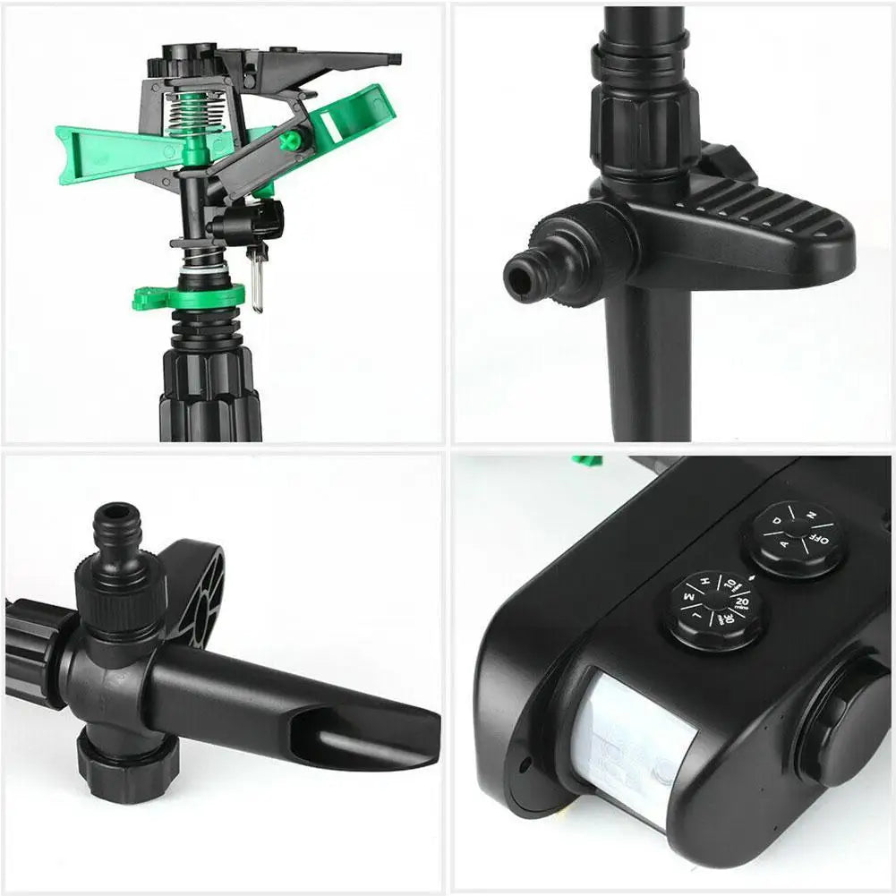 Solar Powered Motion Activated Animal Repeller Upgraded Version Automatic Garden Sensor Repellent Animals Sprinkler Deterre I2H0