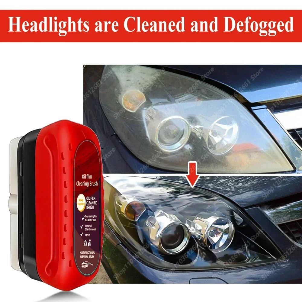 Car Glass Coating & Oil Film Remover Kit | Anti-Fog & Rain-Proof Window Cleaner