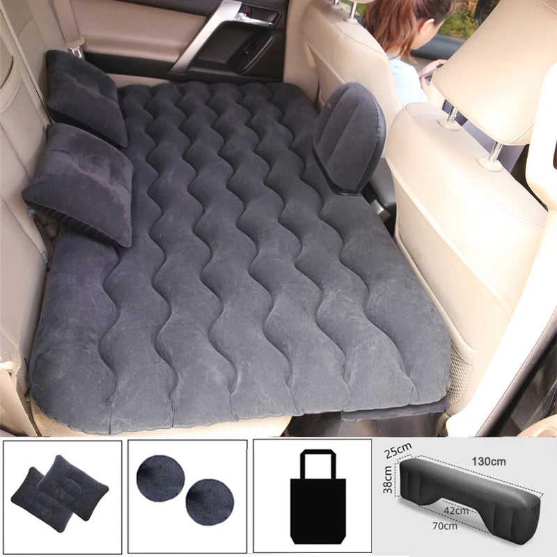 Universal Car Inflatable Travel Mattress | Back Seat Air Bed for Camping & Travel
