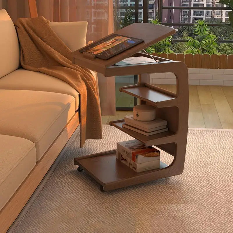 Solid Wood Sofa Side Several Movable Living Room Side Cabinet Bedside Shelf Simple Household Coffee Small Table