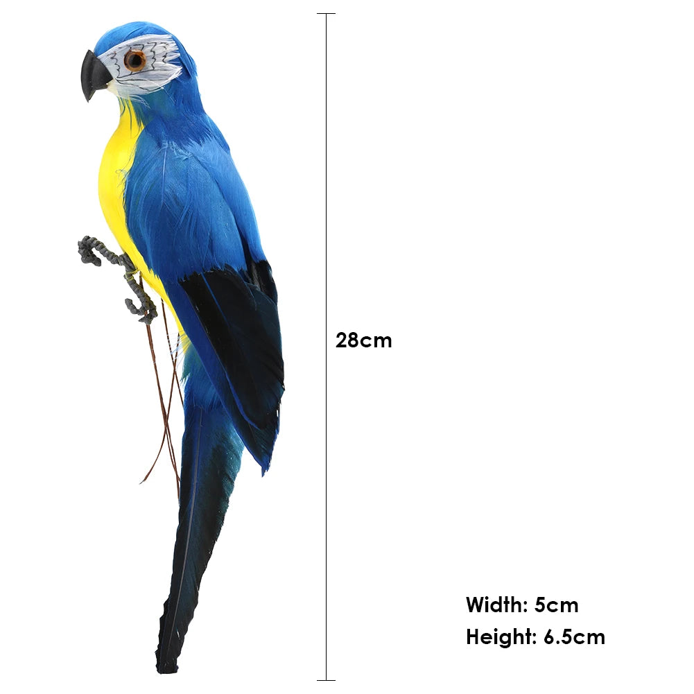 Creative Foam Feather Artificial Parrot Artificial Simulation Foam Bird Fake Animal Bird Garden Bird Prop Decor Home Ornament