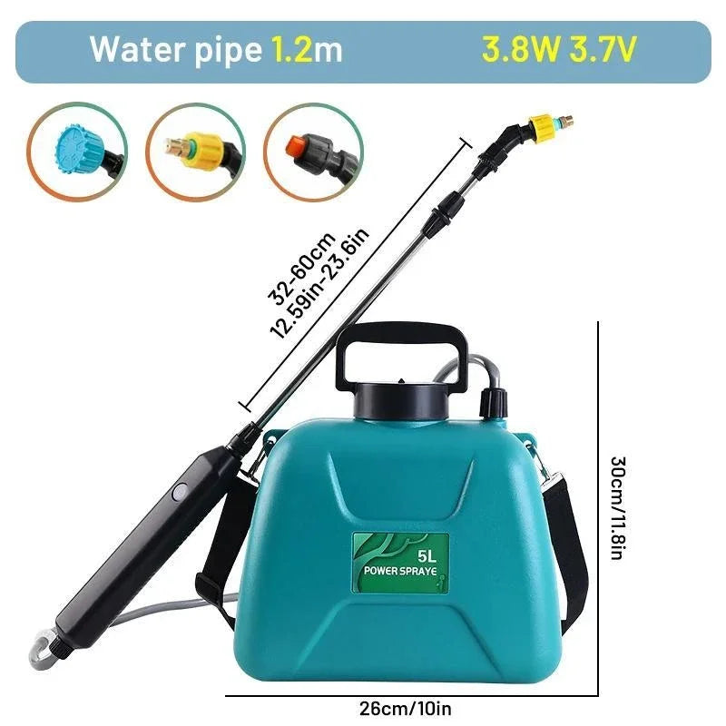 8L/5L Electric Sprayer Garden Automatic Atomization USB Rechargeable Sprayer Bottle Sprinkler Watering Can Garden Irrigation