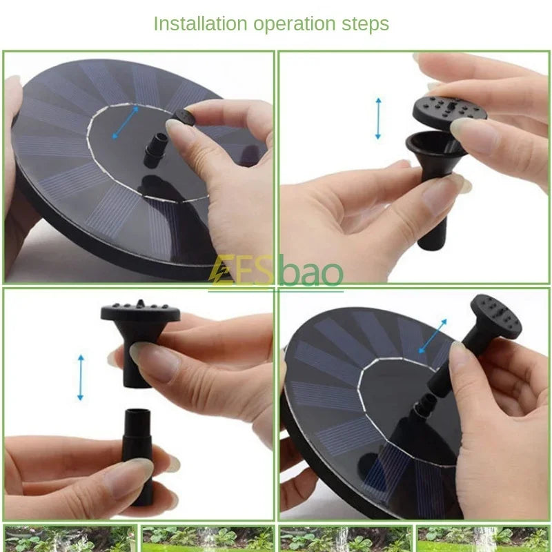 Outdoor Solar Fountain Swimming Pool Solar Fountain Pump Device Is A Must-have for Summer Suitable for Ponds and Gardens