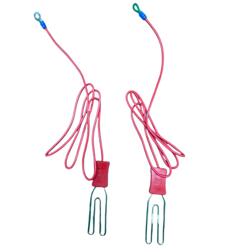 Electric Fence Alligator Clips Ground Connection For Farm Livestock Animals Energizer to Polywire Polytape Kits Cable Connectors