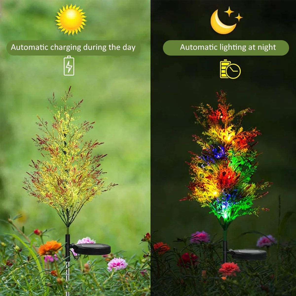 Solar Lights Outdoor LED Garden Light Solar Firefly Light Garden Decor Solar Lawn Lamp For Garden Yard Decor