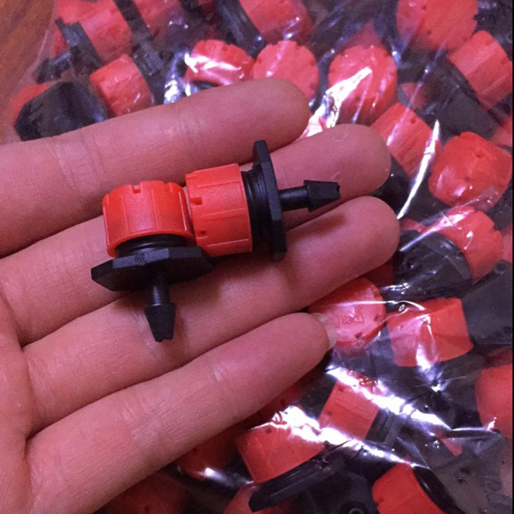 100-1000PCS Irrigation Drippers Sprinklers Adjustable Water Dropper Head Sprinkler Flow Head Garden Watering Irrigation System