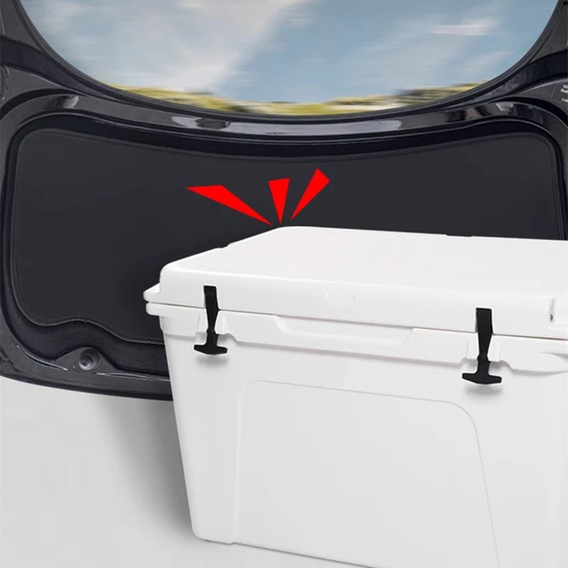 For Tesla Model Y Juniper / Model 3 Highland Trunk Tailgate Guard Pad Leather Trunk Protective Anti-dirty Pad Car Accessories