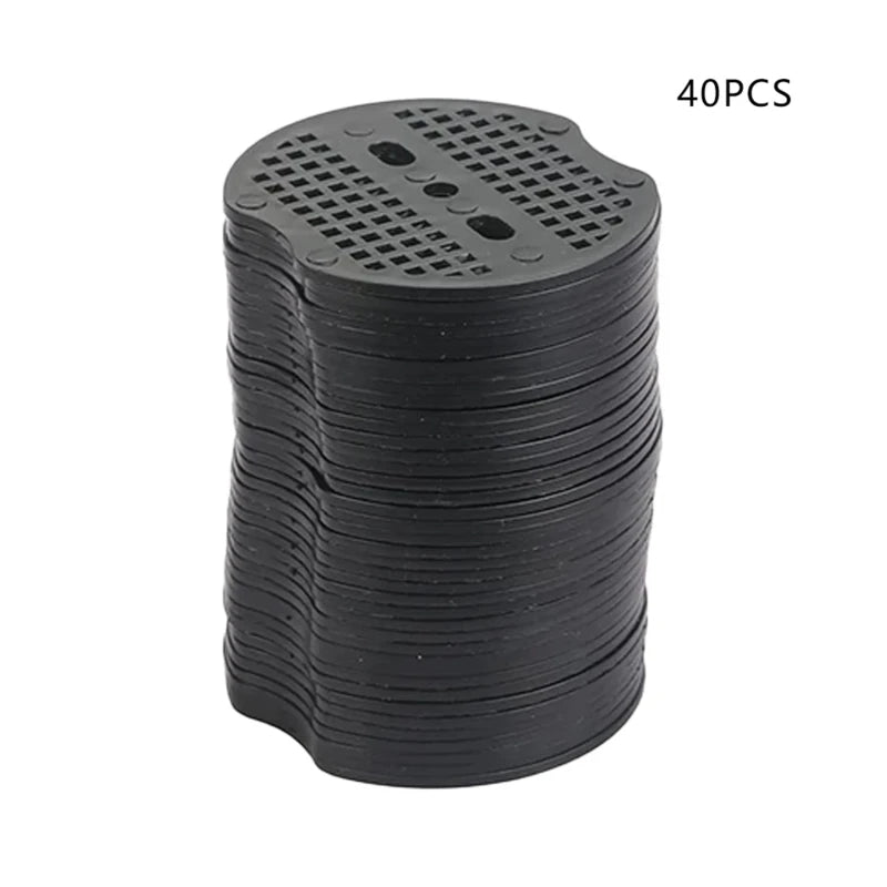 40/80Pcs U-shaped Ground Pegs with Buffer Washers Garden Pegs for Securing Weed Landscape Fabric Netting Garden Lawn Accessories