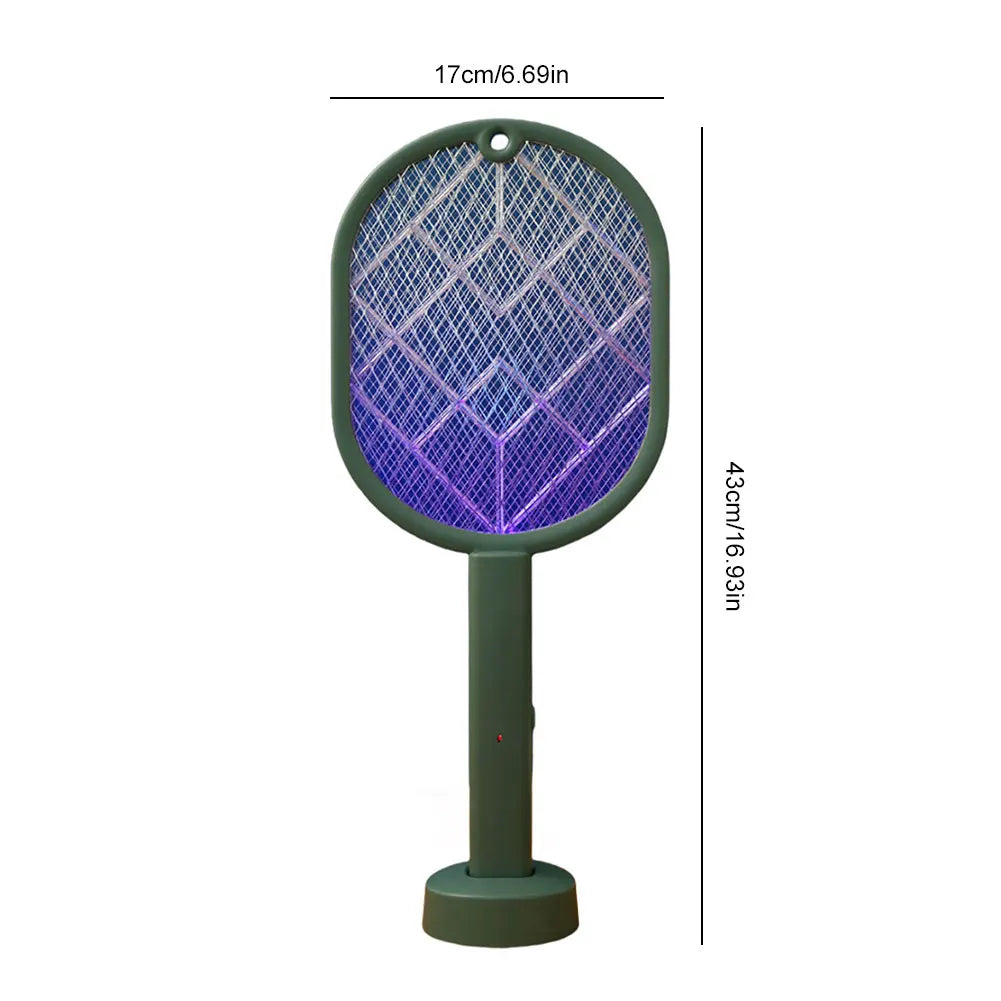 2in1 Electric Mosquito Killer Lamp Anti Mosquito Swatter Racket USB Charging Electric Fly Swatter Bug Zapper Insect Killer Light