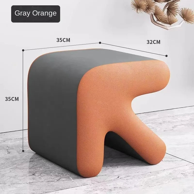 Realife Nordic Fitting Room Arrow Small Stool For Home Use Shoe Changing Stool Entrance Living Room Sofa Side Creative Low Stool