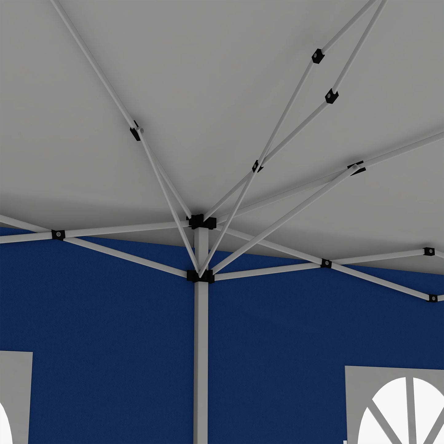 Outsunny 3 x 6 m Pop Up Gazebo with Sides and Windows, Height Wedding Camping Party Tent Canopy Marquee with Storage Bag