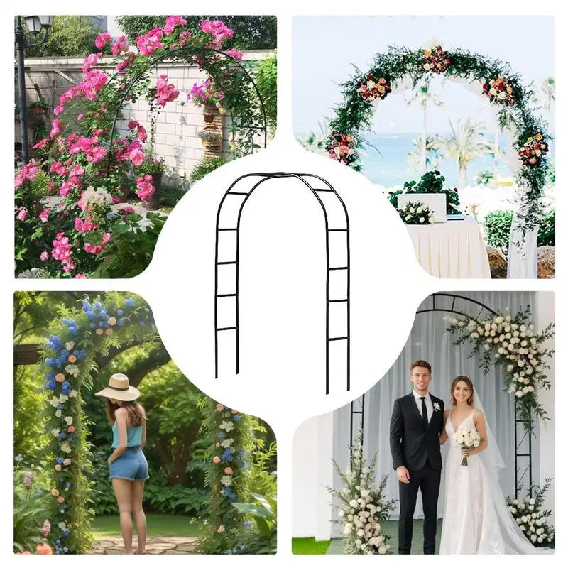 Outdoor Garden Arbor Metal Trellis Arch For Climbing Plants Balloon Decor Arbor Wedding Decoration Flowers Frame Backdrop Stand