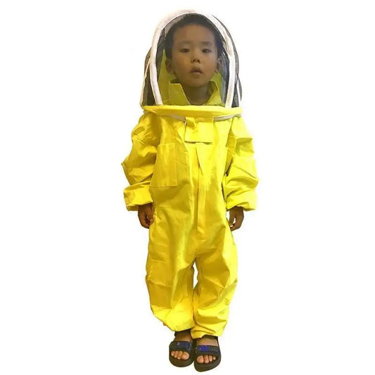 Children Anti-Bee Suit One-Piece Anti Bee Suit with Mesh Mask for Kids Beekeeping Practice Kid Clothing Apiculture Equipement