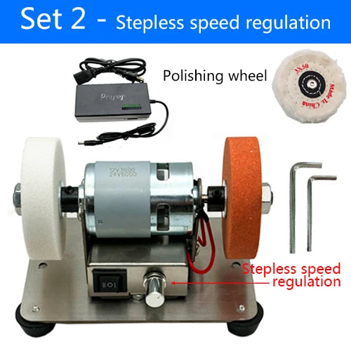 Small grinding machine, table grinding, coarse and fine double grinding wheels, household small electric grinding, polishing