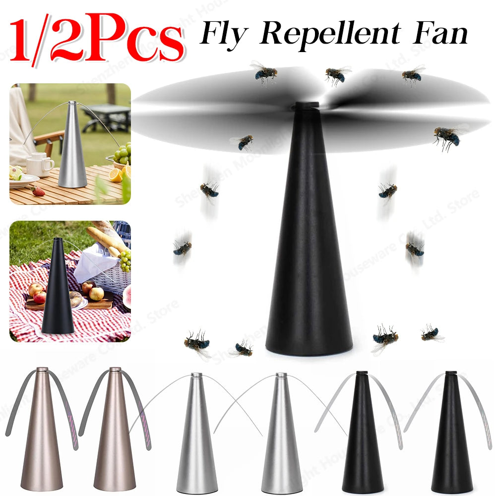 1/2pcs Mosquito Repellent Fan USB Or AA Battery Powered Fly Repeller Table Fan Portable Pest Control for Camping Picnic Party