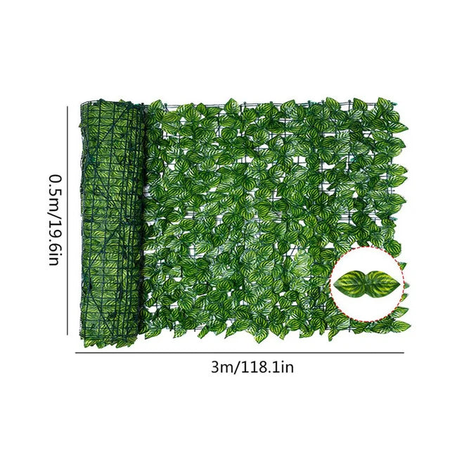 Artificial Leaf Privacy Fence Roll Wall Landscaping Fence Privacy Fence Screen Outdoor Garden Backyard Balcony Fence Privacy