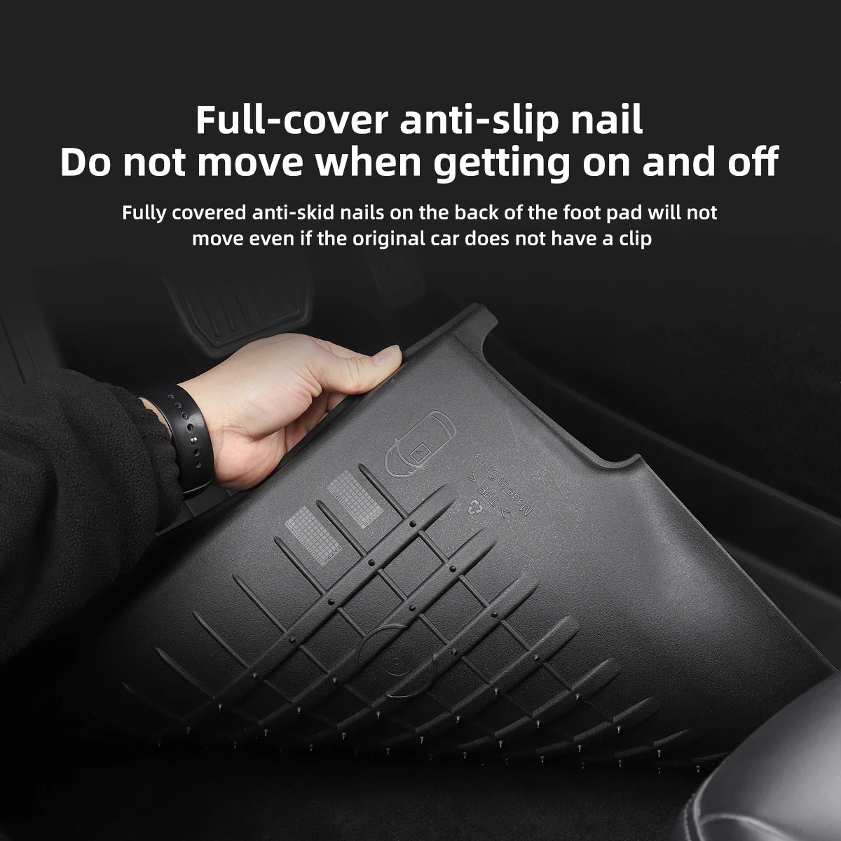 LUCKEASY For Tesla Model Y Floor Mat TPE Waterproof Wear-resistant Protective Mat Model 3 Foot Pad Car Interior Accessories