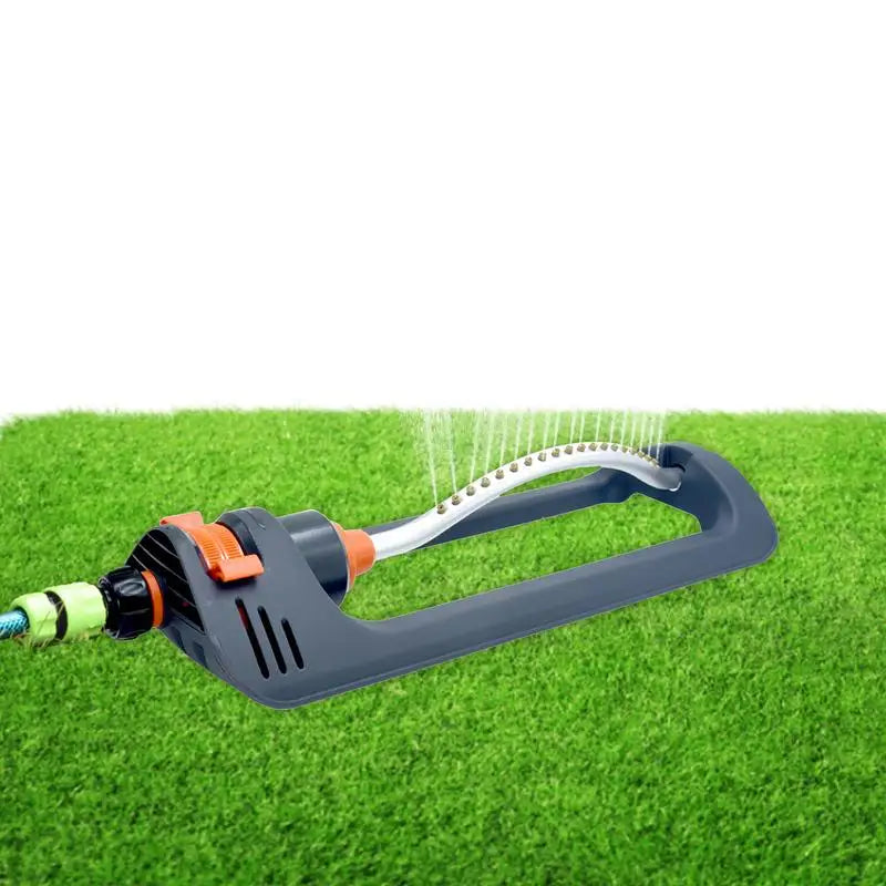 Automatic Garden Swing Sprinkler Oscillating Water Sprinklers for Lawn Large Area 19 Nozzles Patio Sprinkler Base Yard Watering