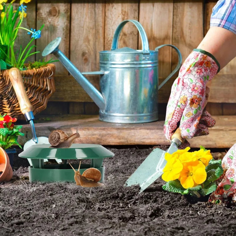 Snail Trap Catcher Garden Slug Cage Reusable Pests Bait Station Tools Reject Pest Repeller Snail Trap Snail Cage Farm Protector