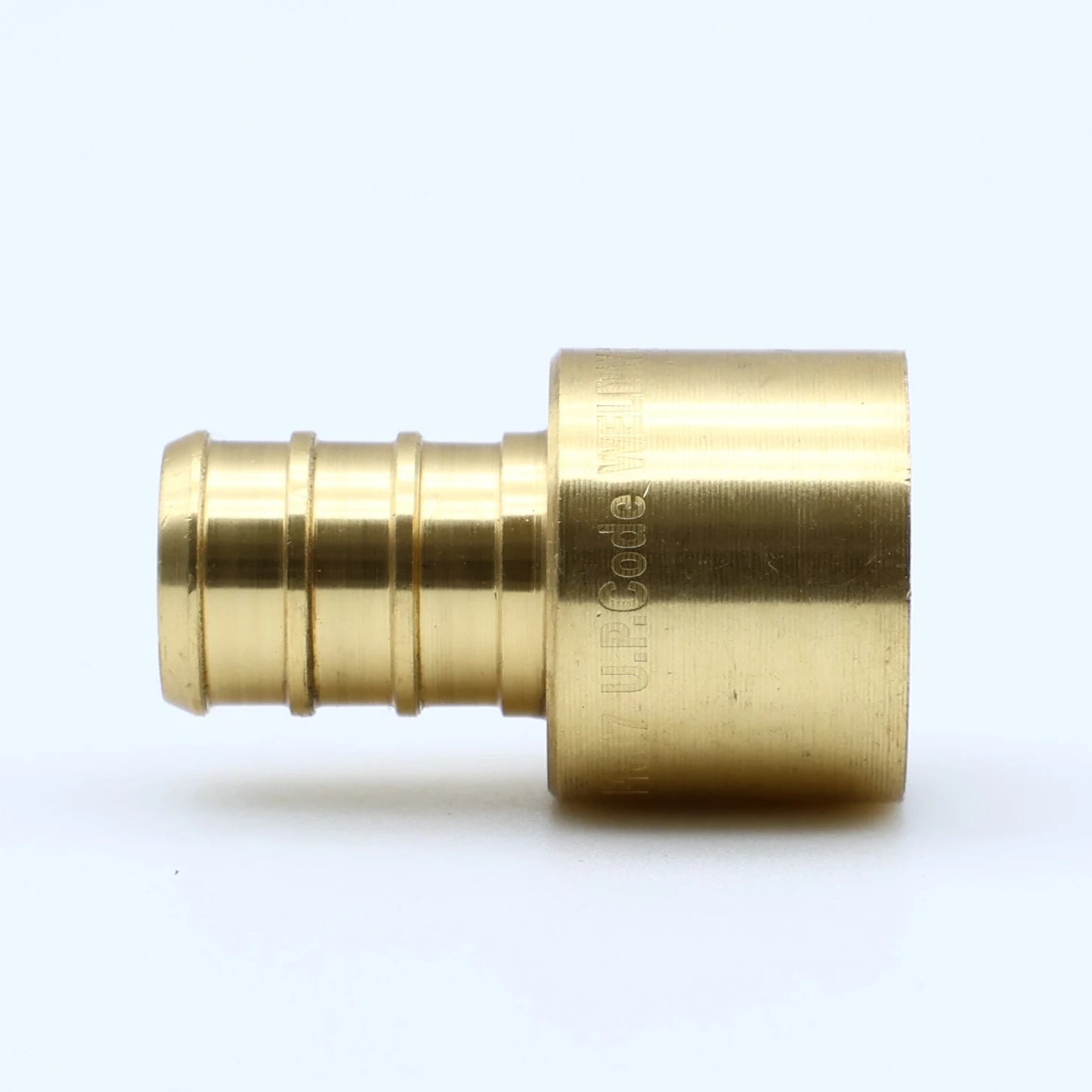 KING SMART Crimp/F1807 PEX 1/2" * 1/2" Female Sweat Adapter; Lead Free Brass; 15Pcs/Case; 80212