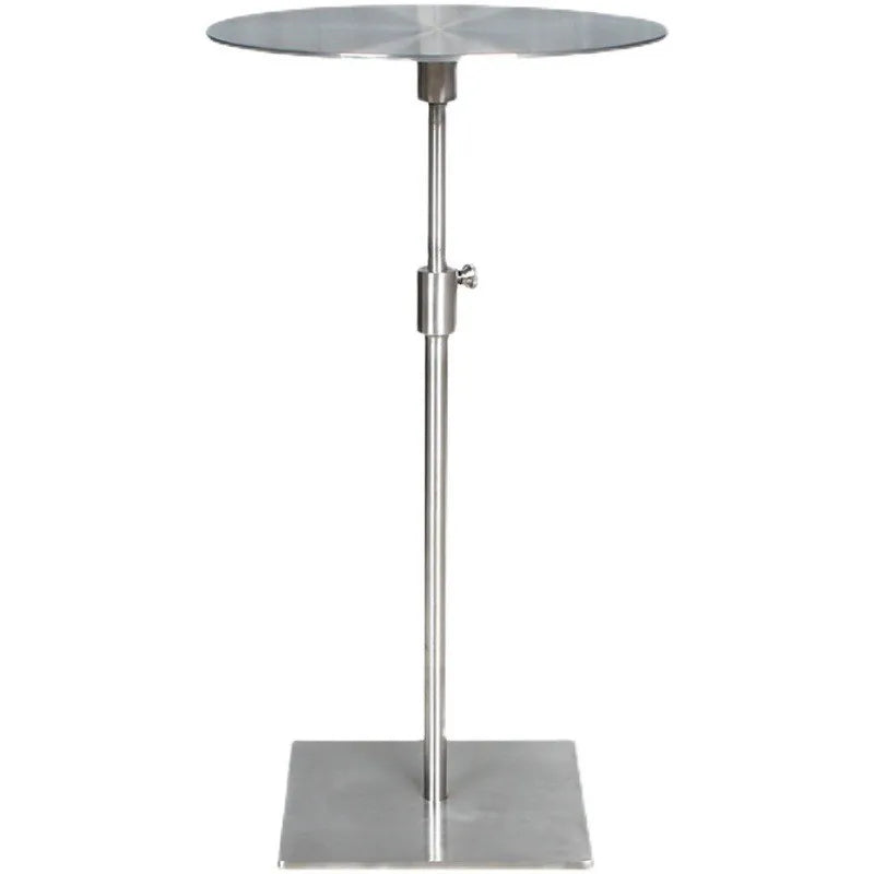 Stainless Steel Lifting Coffee Table Square Or Circular Diameter 30-35 50 Mobile Sofa Side Table Light Luxury Metal Tall Table