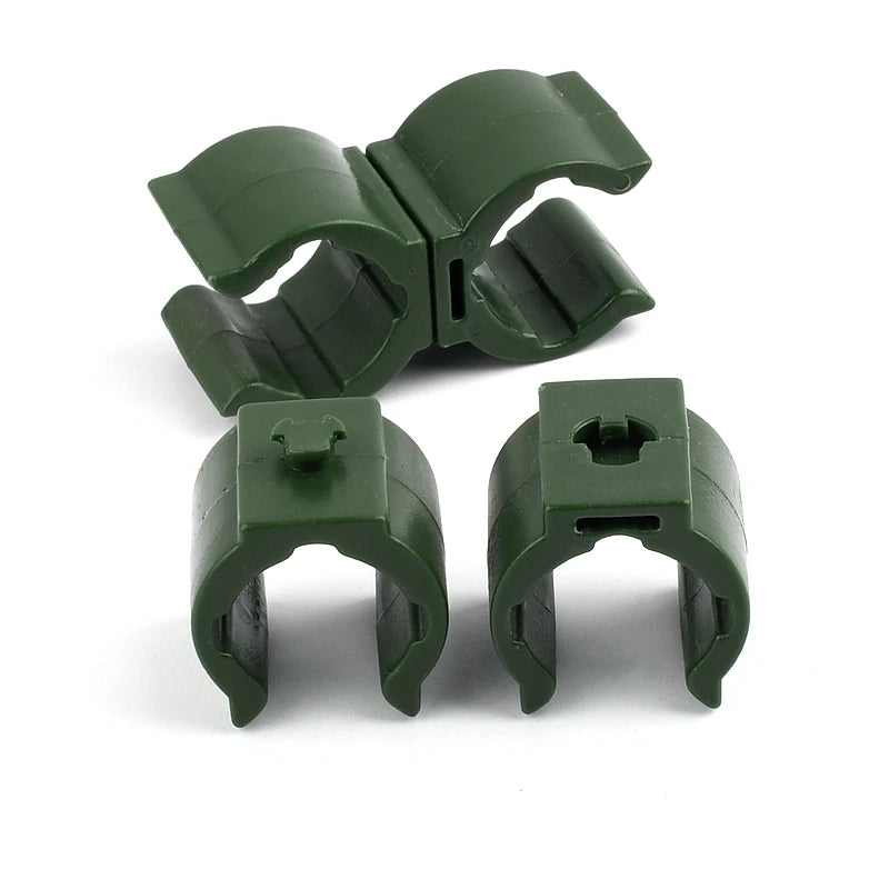 2-20PCS 8/11/16/20mm 360 Rotation Pipe Clamp Garden Irrigation Fittings Fixed U-type Clip Clamp Strap Aquarium Accessories