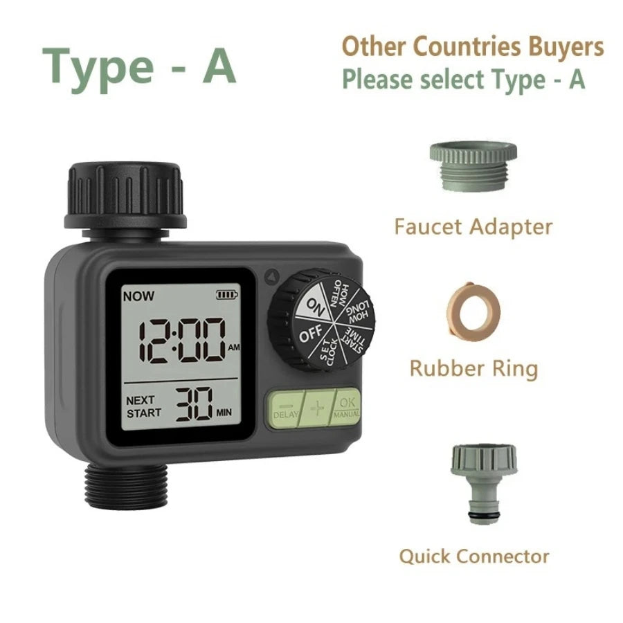 NEW 1-Outlet Water Timer Independent Control Program Digital Garden Sprinkler Garden Lawn Intelligent Automatic Drip Irrigation
