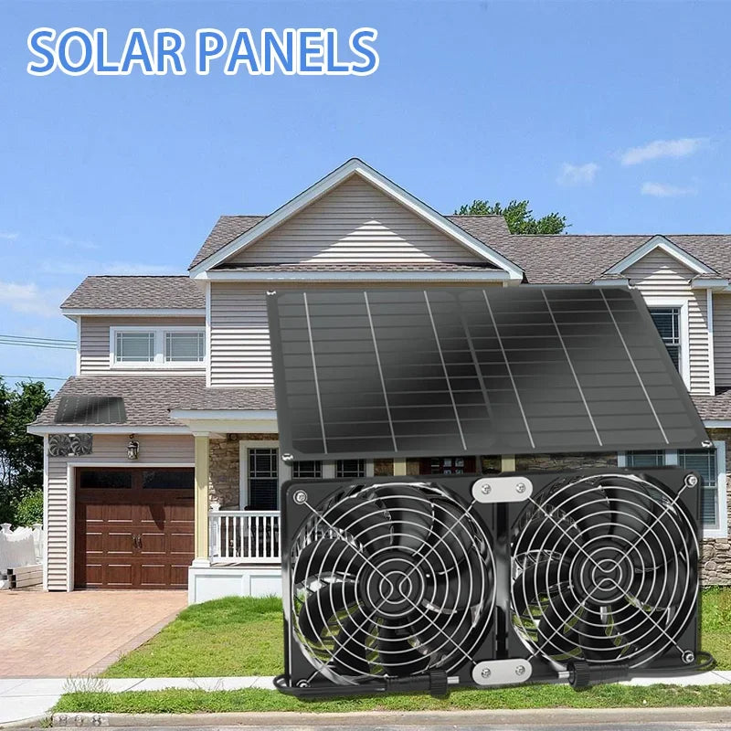 Greenhouse Efficient Heat Dissipation Outdoor Solar Exhaust Fan Suitab