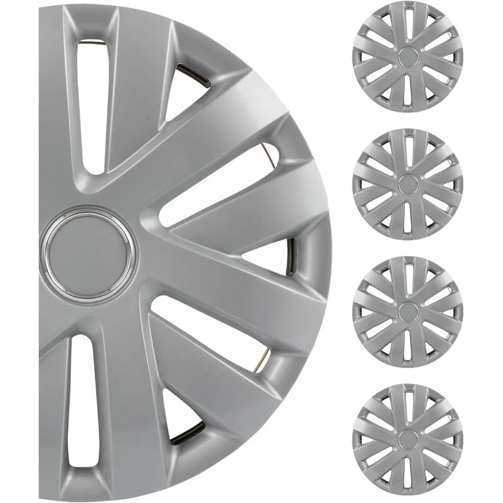 Snap On Hubcap Auto Tire Replacement Exterior Cap OEM Steel Wheel Hubcaps Wheel Cover Rim 16 Inch Hub Caps Universal Set of 4 PP