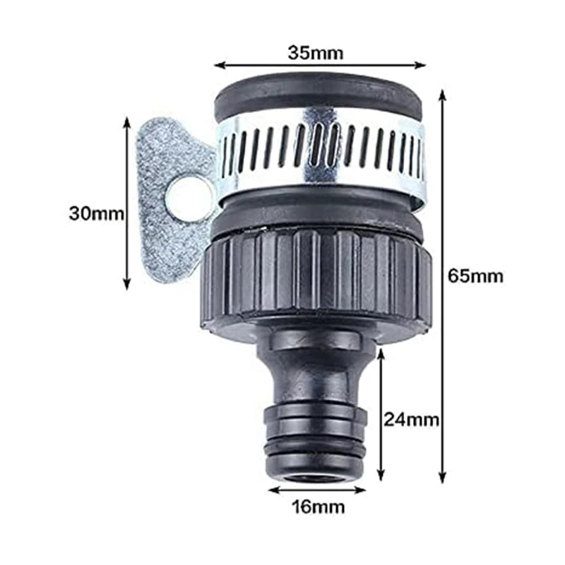 Universal Garden Water Faucet Hose Connector  Quick Connect Lawn Water Tube Washing Machine for Faucet Diameter Below 20mm