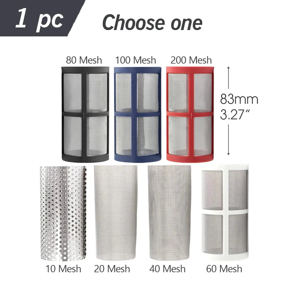 10-200 Mesh Filter 1/2" Garden Hose Filter 16mm Pacifier Quick Connector Agricultural Irrigation Pipe Tube Prefilter Percolator