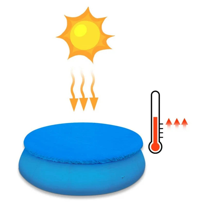 Swimming Pool Cover Round Summer Waterproof Pool Tub Dustproof Covers Outdoor Garden PE Film Blanket Accessory Pool Cover