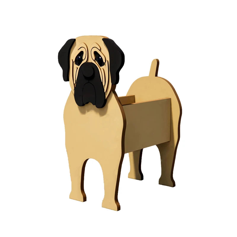 Garden Flower Pot Dog Shape Planter Shiba inu Mastiff Cain Terrier Havanese Vase Pots DIY PVC Garden FlowerPots Home Decor