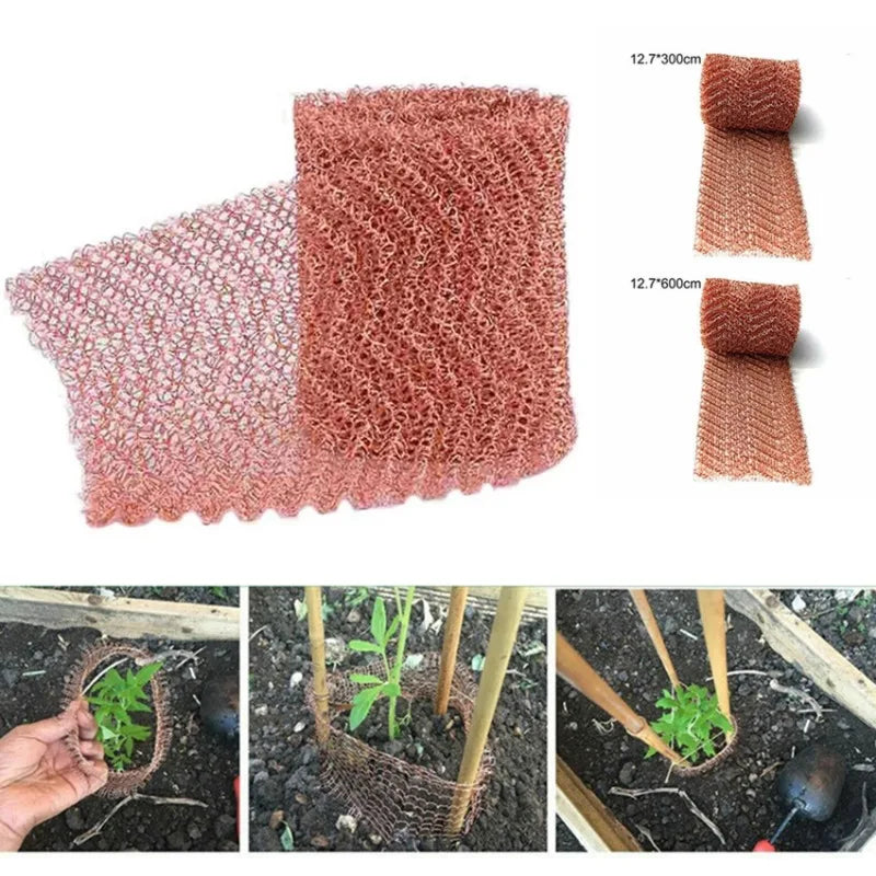 6/9/10/12m Copper Wire Mesh Signal Shielding Net Anti-Snail Copper Wire Net Wire Pest & Rodent Net Copper Mesh Decor Garden Net