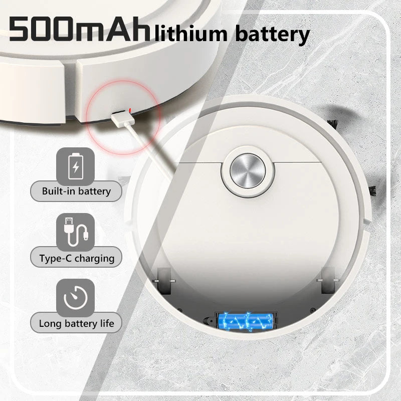 Xiaomi Smart Sweeping Robot 3-in-1 Smart Cleaner Household Rechargeable Fully Automatic Vacuum Cleaner 6000Pa Suction Pet Hair