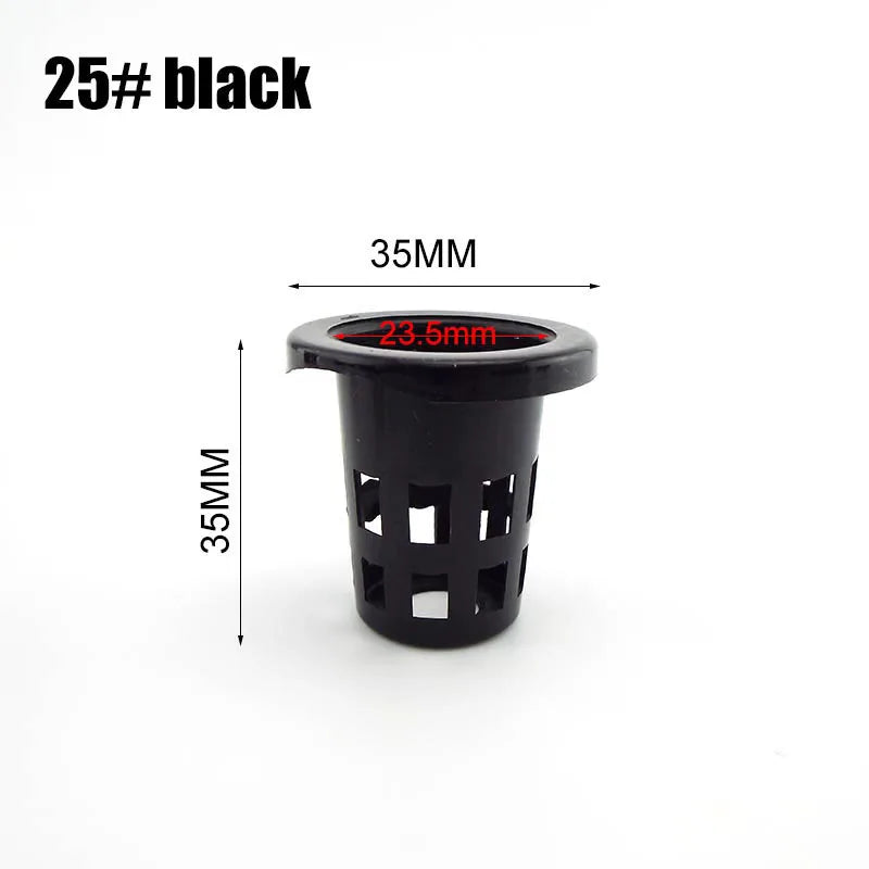 50pcs Hydroponic Soilless Mesh Net basket Plant veg Grow Nursery Cup Pot Sponge tray Aeroponic Veg Planter Clone Colonization q1