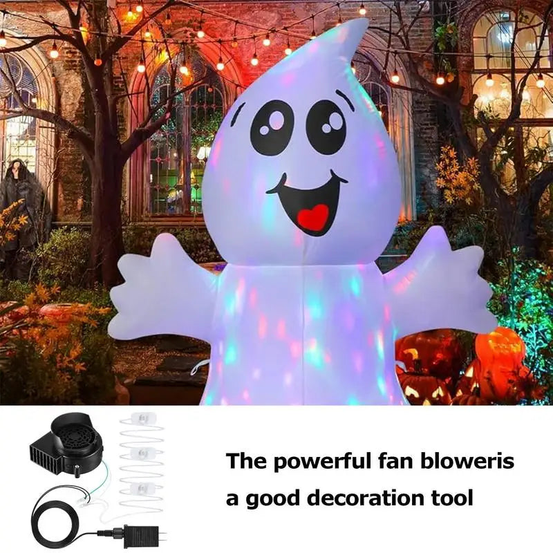 Inflatable Air Blower Portable Mini Air Blower With LED Light String Replacement Blower Fan for Halloween Xtmas Garden Decor