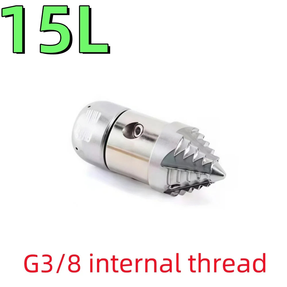 G3/8 Internal Thread Sewer Cleaning Nozzle Pipeline Dredging Tool High Pressure Cleaning Machine Nozzle Stainless steel Material