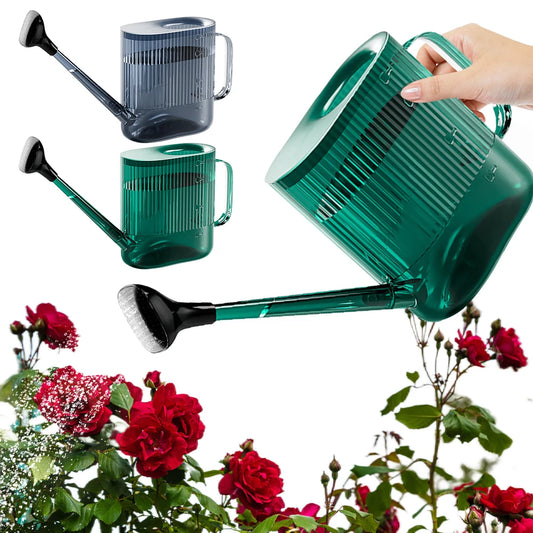 1.8L Garden Watering Can with Sprinkler Head Plastic Watering Can with Long Spout Portable for Indoor/Outdoor Planting Accessory