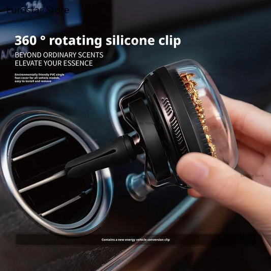 Solar Powered Moving Dragons Perfume Clip Elegant Aroma Car Air Fresheners Auto Diffuser Vent Clip Car Accessories