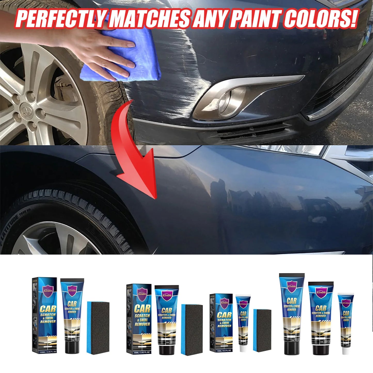 Car Scratch Remover Paint Care Tools Auto Swirl Remover Scratches Repair Polishing Auto Body Grinding Compound Anti Scratch Wax